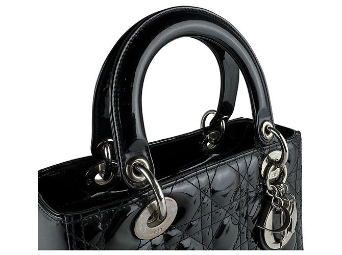 Borsa a mano/Borsa a tracolla Christian Dior Lady Nero - vista 10