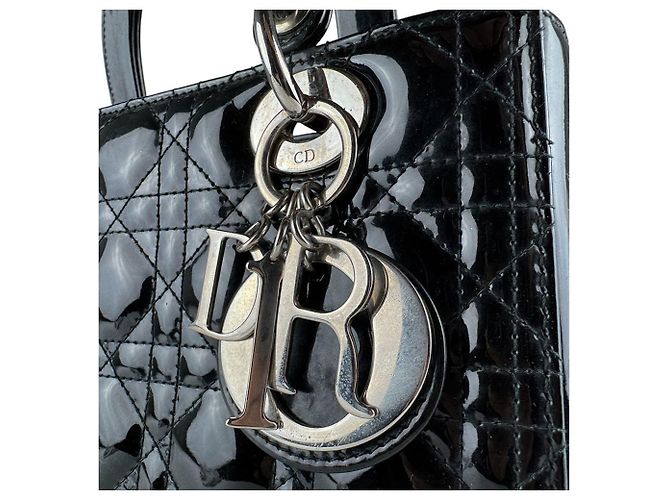 Borsa a mano/Borsa a tracolla Christian Dior Lady Nero - vista 12