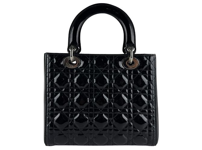 Borsa a mano/Borsa a tracolla Christian Dior Lady Nero - vista 3