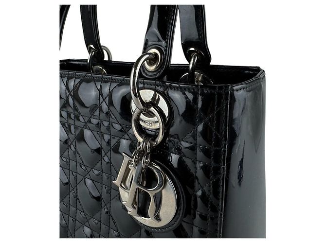 Borsa a mano/Borsa a tracolla Christian Dior Lady Nero - vista 6