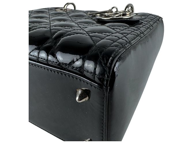 Borsa a mano/Borsa a tracolla Christian Dior Lady Nero - vista 8