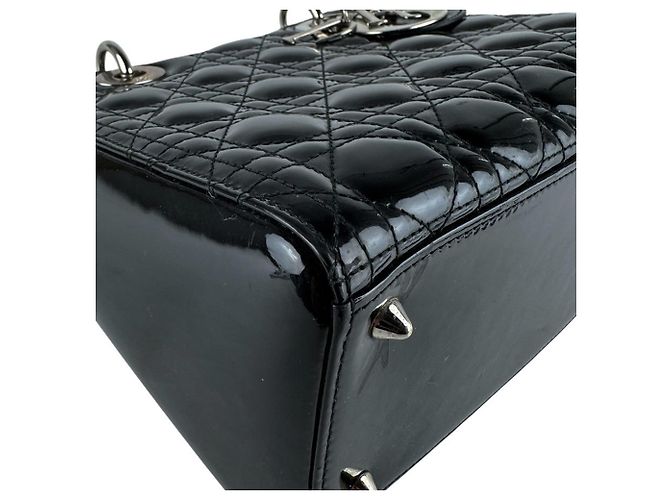 Borsa a mano/Borsa a tracolla Christian Dior Lady Nero - vista 9