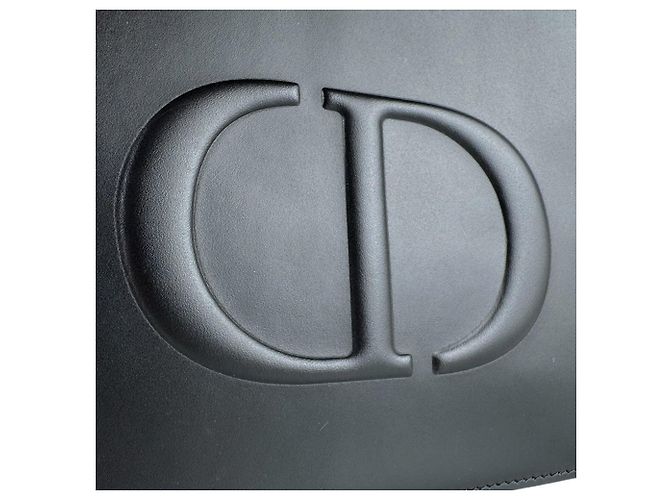 Borsa a tracolla in pelle nera Christian Dior Nero - vista 11