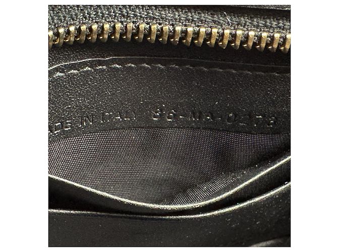 Borsa a tracolla in pelle nera Christian Dior Nero - vista 12