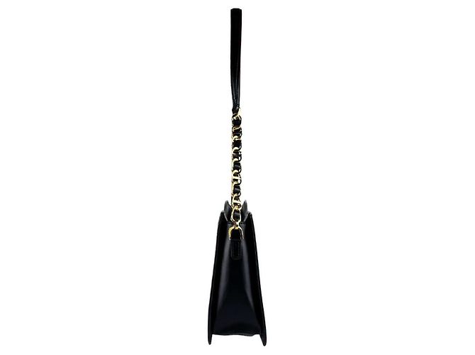 Borsa a tracolla in pelle nera Christian Dior Nero - vista 2