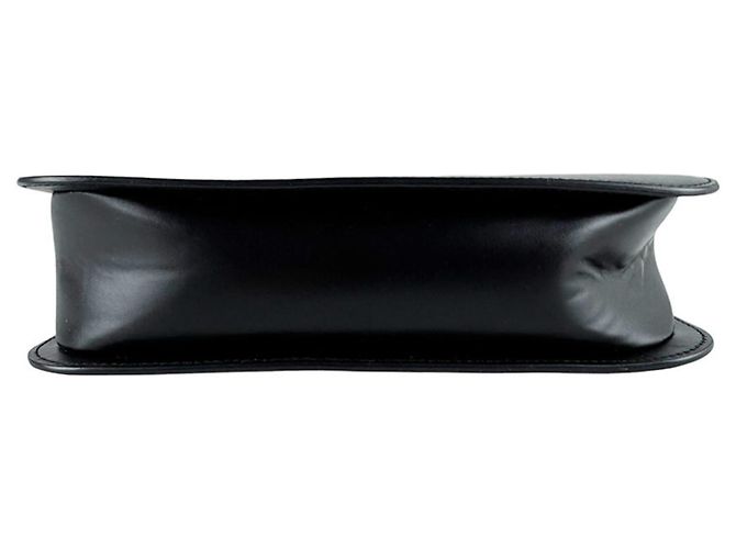 Borsa a tracolla in pelle nera Christian Dior Nero - vista 4