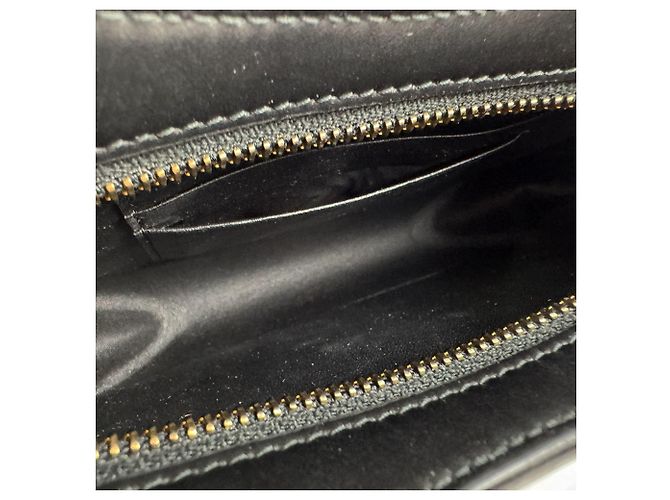 Borsa a tracolla in pelle nera Christian Dior Nero - vista 5