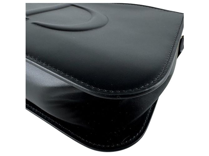 Borsa a tracolla in pelle nera Christian Dior Nero - vista 8