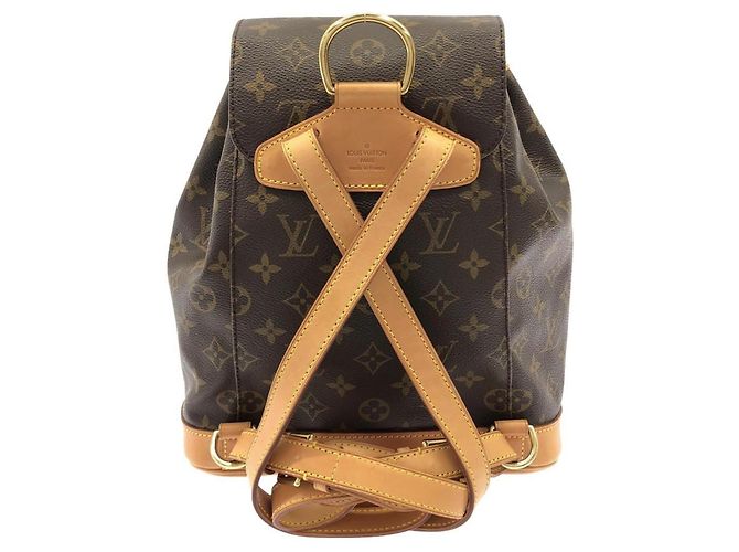 Zaino Louis Vuitton Monogram Montsouris MM Marrone - vista 2