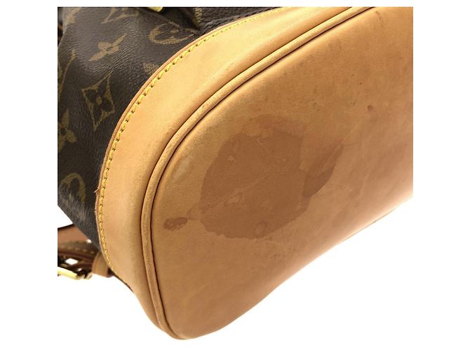 Zaino Louis Vuitton Monogram Montsouris MM Marrone - vista 3