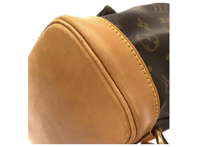 Zaino Louis Vuitton Monogram Montsouris MM Marrone - vista 4