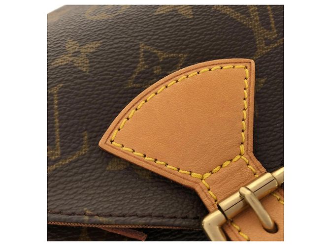 Zaino Louis Vuitton Monogram Montsouris MM Marrone - vista 5