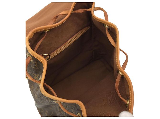 Zaino Louis Vuitton Monogram Montsouris MM Marrone - vista 8