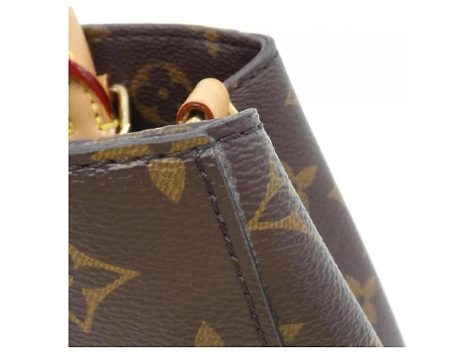 Borsa Louis Vuitton Monogram Montaigne BB Marrone - vista 4