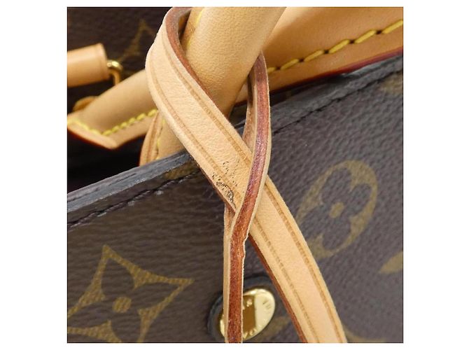 Borsa Louis Vuitton Monogram Montaigne BB Marrone - vista 5