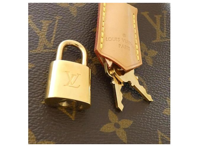 Borsa Louis Vuitton Monogram Montaigne BB Marrone - vista 6