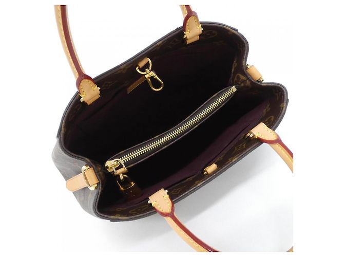 Borsa Louis Vuitton Monogram Montaigne BB Marrone - vista 9