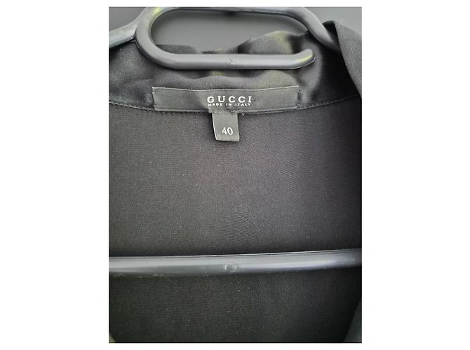 Vestido Corto de Seda Negro Gucci - vista 4