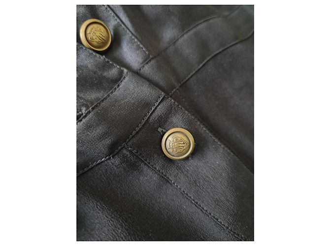 Vestido Corto de Seda Negro Gucci - vista 8