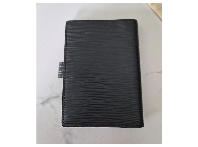 Louis Vuitton Agenda PM Epi Pelle Nera Nero - vista 6