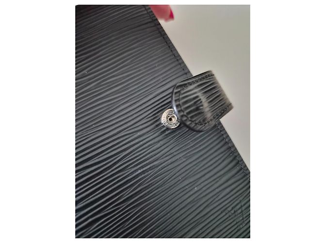 Louis Vuitton Agenda PM Epi Pelle Nera Nero - vista 7