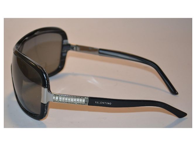 Occhiali da sole Valentino con strass Nero - vista 4