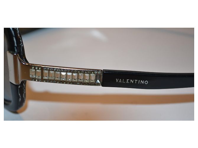 Occhiali da sole Valentino con strass Nero - vista 5