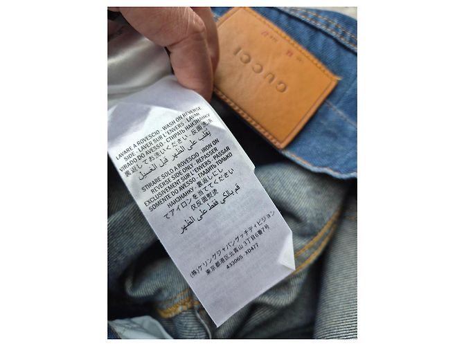 Vaqueros flare Gucci en denim azul - vista 10