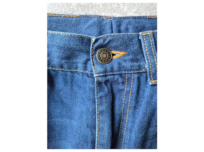 Vaqueros flare Gucci en denim azul - vista 4