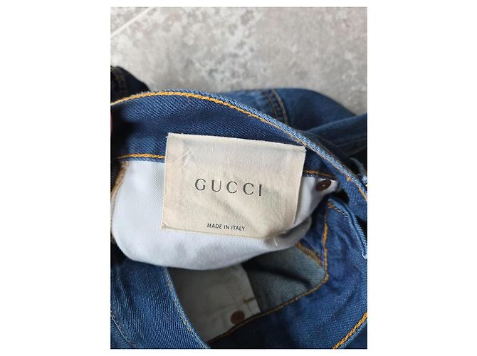 Vaqueros flare Gucci en denim azul - vista 7