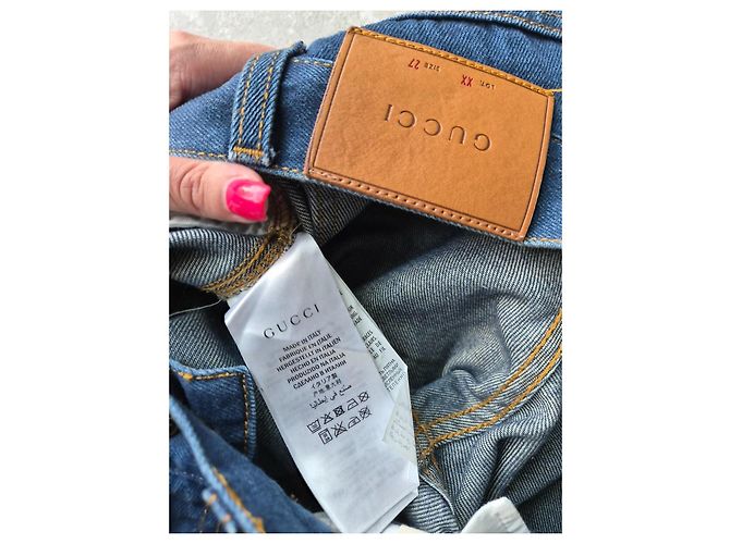 Vaqueros flare Gucci en denim azul - vista 8