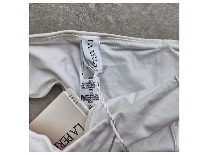 La Perla Bragas Blancas con Detalles Plisados Blanco - vista 2