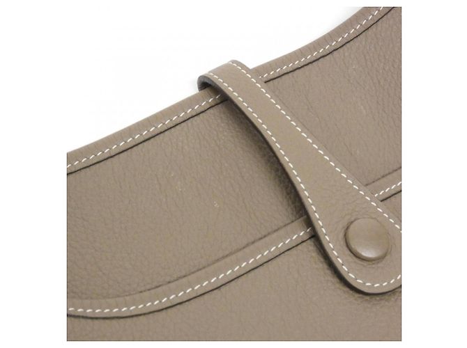 Hermès Borsa a tracolla Hermes Evelyne 2 PM Taupe - vista 5