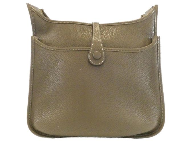 Hermès Borsa a tracolla Hermes Evelyne 3 PM Taupe - vista 2