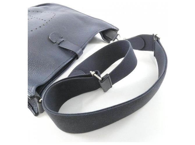 Hermès Borsa a tracolla Hermes Evelyne 3 GM Blu - vista 5