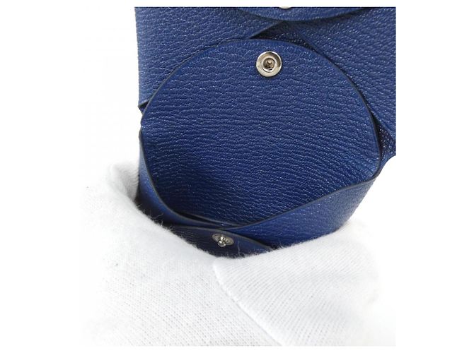 Hermès Monedero Hermes Calvi Duo Azul Azul marino - vista 4