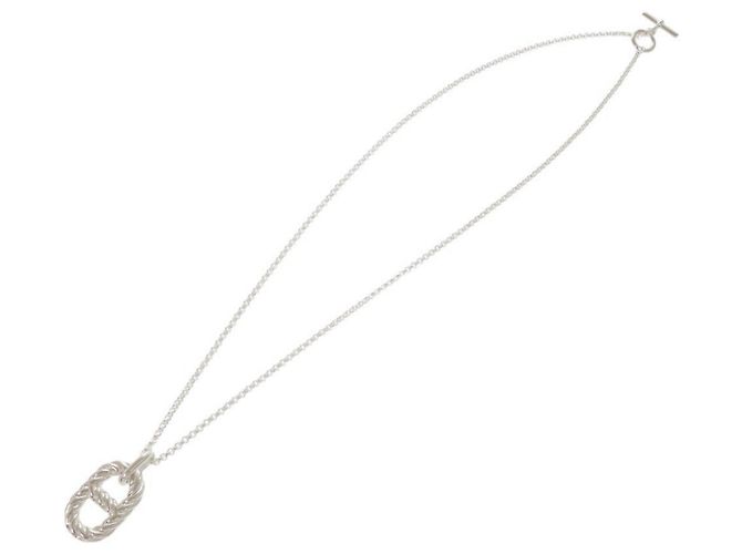 Hermès Collana Hermes Chaine d'Ancre Area 2 GM Argento - vista 3