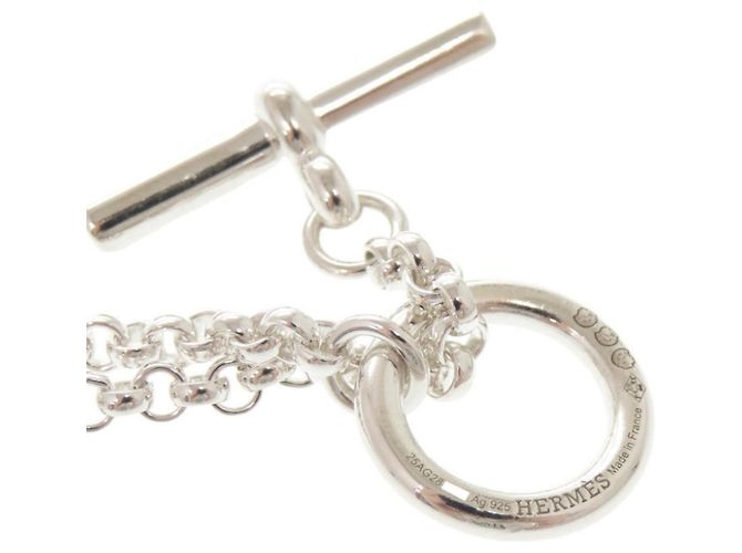 Hermès Collana Hermes Chaine d'Ancre Area 2 GM Argento - vista 5