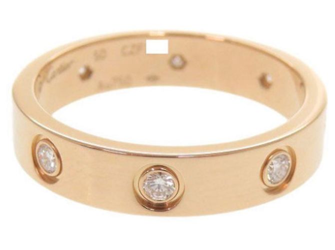 Anello Mini Love di Cartier in oro rosa D'oro - vista 3
