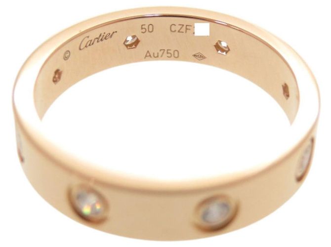 Anello Mini Love di Cartier in oro rosa D'oro - vista 4