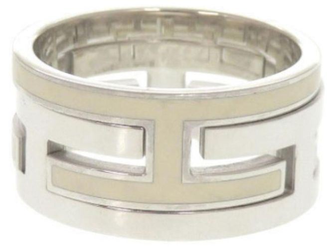Ring Hermès Anillo Move H #52 en plata de ley 925 Crudo - vista 2