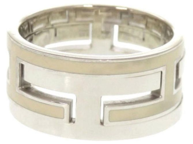 Ring Hermès Anillo Move H #52 en plata de ley 925 Crudo - vista 3