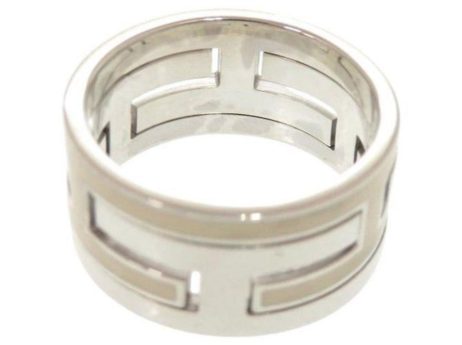 Ring Hermès Anillo Move H #52 en plata de ley 925 Crudo - vista 5