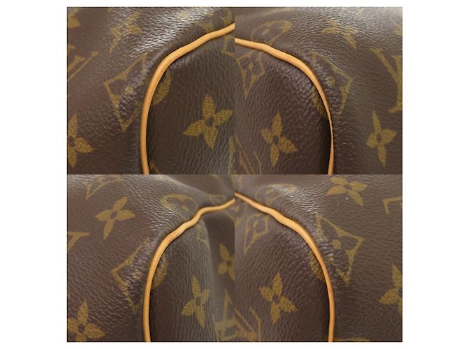 Borsa Louis Vuitton Keepall Bandoulière 55 Monogram Marrone Monogramma - vista 4
