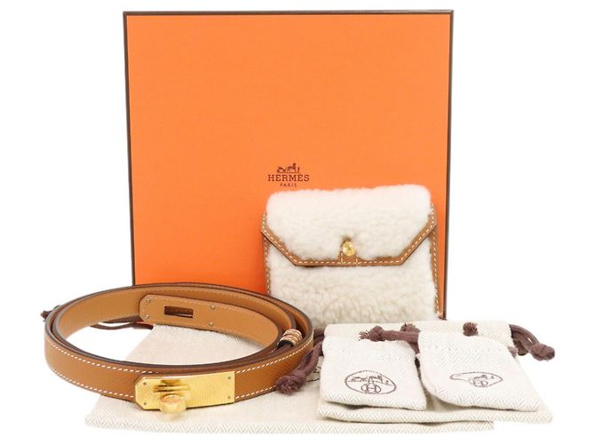 Hermès Pochette Teddy Kelly Pocket Hermes Castaño - vista 2