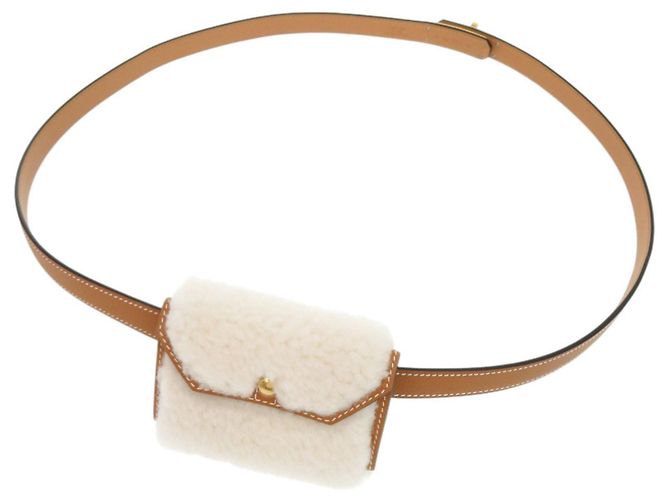 Hermès Pochette Teddy Kelly Pocket Hermes Castaño - vista 7