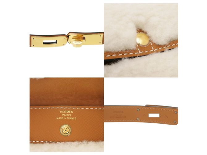 Hermès Pochette Teddy Kelly Pocket Hermes Castaño - vista 8