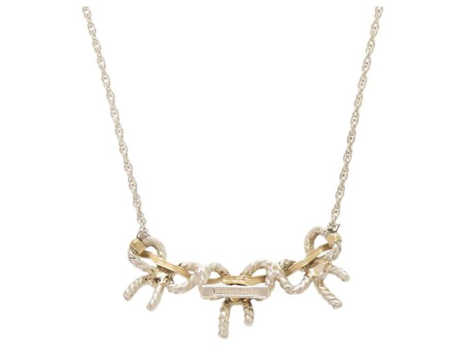Collana Tiffany & Co. Triple Ribbon Argento D'oro - vista 3