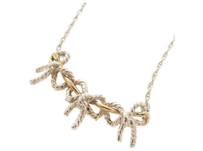 Collana Tiffany & Co. Triple Ribbon Argento D'oro - vista 8