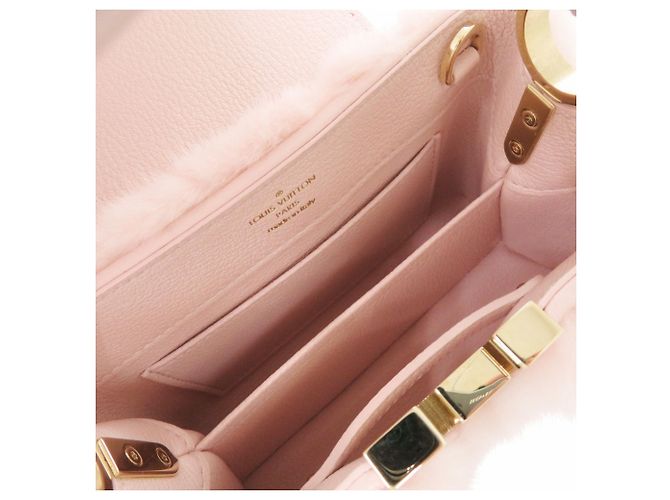 Borsa Louis Vuitton Capucines Mini IC Mink Pink Rosa - vista 6